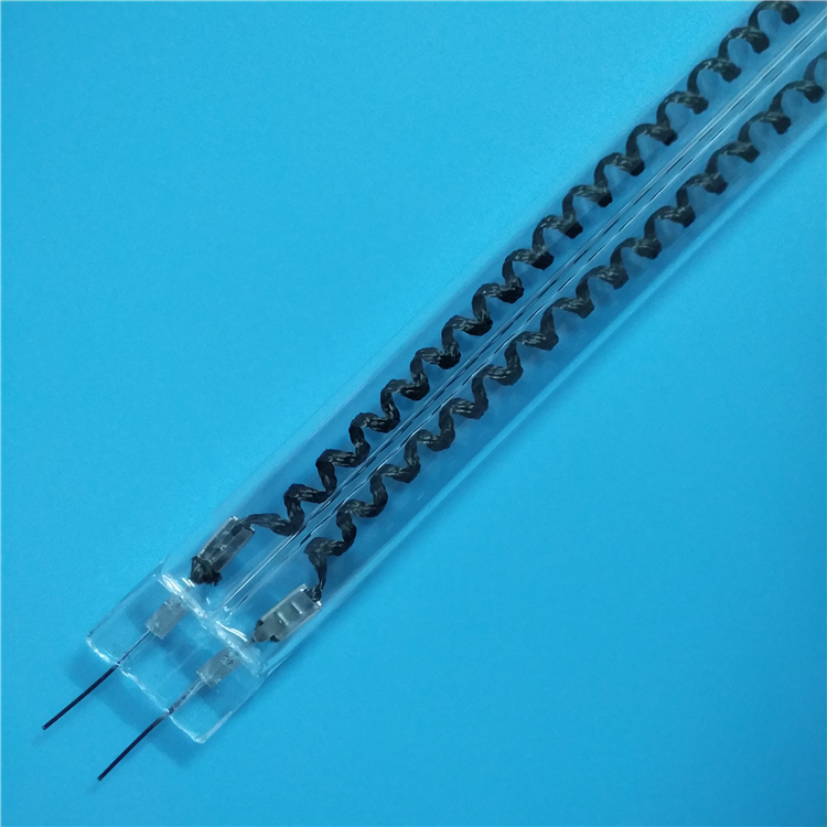 紅外線透明孿生石英加熱管