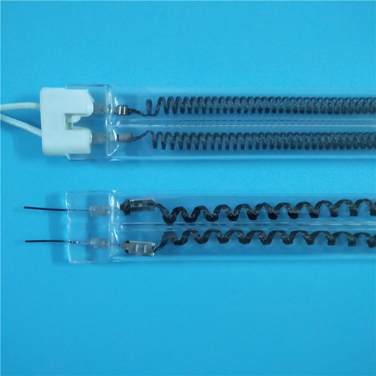 雙孔石英加熱管單端或兩頭出線都可以